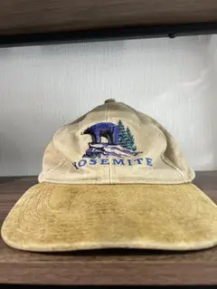 Yosemite 刺繍 キャップ ベージュ