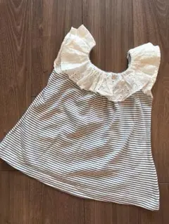 レースフリルカットソー 90〜100♡baby GAP プティマイン