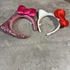 キティちゃんカチューシャ2点セット　サンリオ　USJ