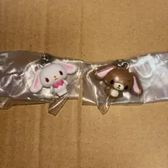 サンリオキャラクターズオールスターズ めじるしアクセサリー しろうさ くろうさ