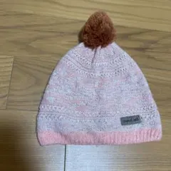 mont-bell ベビー用ニット帽 ピンク