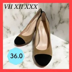 VIXX ハイヒールパンプス 36.0 ベージュ/ブラックのサムネイル