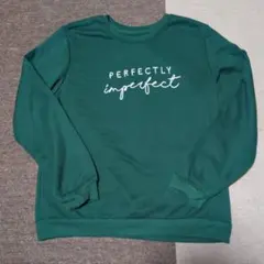 SHEIN 裏起毛 トレーナー XL グリーン