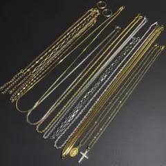 ネックレス　まとめ売り　喜平　ピアス　クロス　シルバー　ゴールド　リング　5B