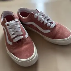 VANS Old Skool コーラルピンク スエード スニーカー 24.0のサムネイル