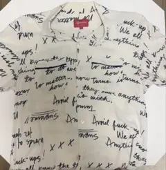 Supreme 半袖シャツ 総柄 ロゴ ホワイトのサムネイル