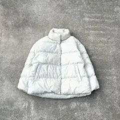 ユニクロ ウルトラライトダウンコクーンジャケット オフホワイト系 レディースL