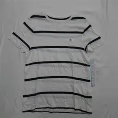 ★トミー ヒルフィガー TOMMYボーダーTシャツ メンズ S ホワイト系