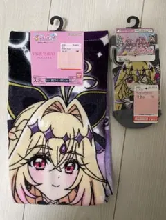 名探偵プリキュア　ミニタオル　フェイスタオル　靴下　るるか アルカナシャドウ