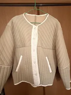 【sence of price】グリーン　キルティングジャケット