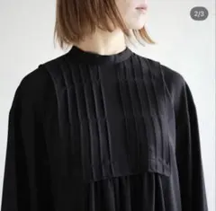 新品タグ付き‼️ ENFOLD ピンタックドレス　ワンピース　ネイビー　36