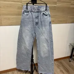 mystic ワイドデニム ライトブルー