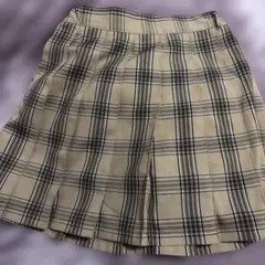 GU チェック柄プリーツスカート 2色セット