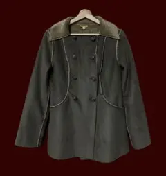 平成　グランジ　Jocomomola ピーコート ボア襟 カーキブラウン