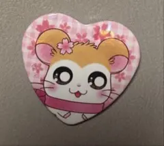 ● ハム太郎　ハムタウンショップ　缶バッジ　マフラーちゃん