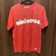 90s MIKI HOUSE メンズ Tシャツ レッド ロゴプリントのサムネイル