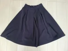 【ジーユー】ネイビーフレアスカート　Mサイズ