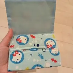 ハローキティ ティッシュケース 水色