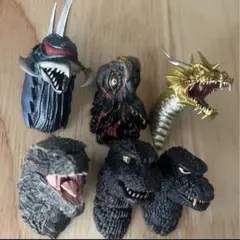 一番くじ ゴジラ 大怪獣列伝G G賞 モンスターヘッドマグネット コンプ