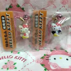 福岡限定 はかたもん ハローキティ 根付 2000年 ２色