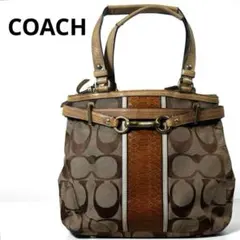 COACH】シグネチャー トートバッグ ホースビット ダークブラウン y2k