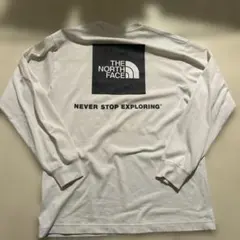 THE NORTH FACE ロゴ長袖Tシャツ M ホワイト