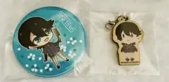 【刀剣乱舞】　堀川国広　活劇　缶バッジ　御伴散歩　木ーチャーム
