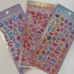 胸キュンぷっくり３Dシール　セット（3枚）