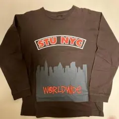 Stussy ロンT Mサイズ ネイビー バックロゴ Stussy ロンT Mサイズ ネイビー バックロゴ - メルカリ