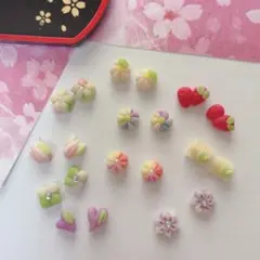 150 練り切り　和菓子　ミニチュア　アクセサリー　デコ　パーツ　ネイル　ドール