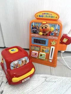 アンパンマン　すうじがピピピ！ガソリンスタンド　2点セット
