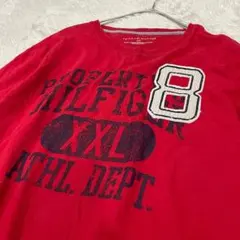 トミーヒルフィガー Tシャツ トップス 半袖 古着 ワッペン ユニセックス