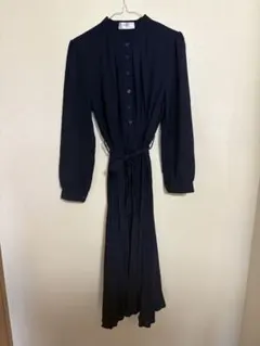 And xi 韓国ファッションネイビー ロングワンピース