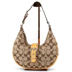 A419【COACH／コーチ】ソーホー　ホーボー　ハンドバッグ　シグネチャー