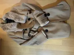 SPIRALGIRL ベージュ ファー付きロングコートのサムネイル