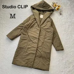 【Studio CLIP スタジオクリップ】フード付き ロングコート カーキ系