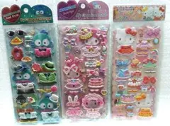 サンリオキャラクターズファッションコーディネートシール 3枚セット