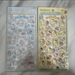 シナモロール・ポムポムプリン シール2シートセット　ボンボンドロップ