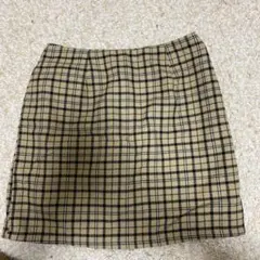 スピンズ　ミニスカート　チェック