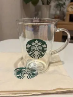 スターバックス　耐熱グラスロゴマグラスター384ml