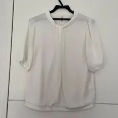 ホワイトプルオーバーシャツ 半袖のサムネイル