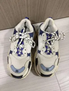 Balenciaga triple sスニーカー ホワイト/ブルーネイビー35
