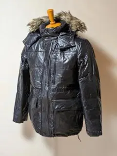 値下げ！ファー付きプレミアムダウン ジャケット ブラック　Ｍサイズ　送料無料