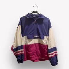 ライトオン Right-on FILA フィラナイロンプルオーバー ハーフジップ