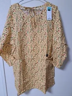 sanpo 花柄シースルー五分袖シャツ - メルカリ sanpo 花柄シースルー五分袖シャツ