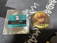 鬼滅の刃　場面写ホログラム缶バッジ　善逸