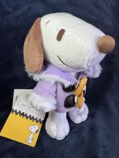 SNOOPY スヌーピー ダッフルコート(パープル) ぬいぐるみ ④