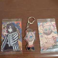 伊黒小芭内・嘴平伊之助 キーホルダーとカードセット