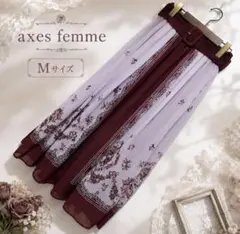 axes femme Mサイズ 花柄シフォンスカート