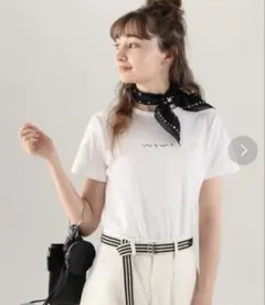 アニエスベー　ホワイト プリントTシャツ 半袖